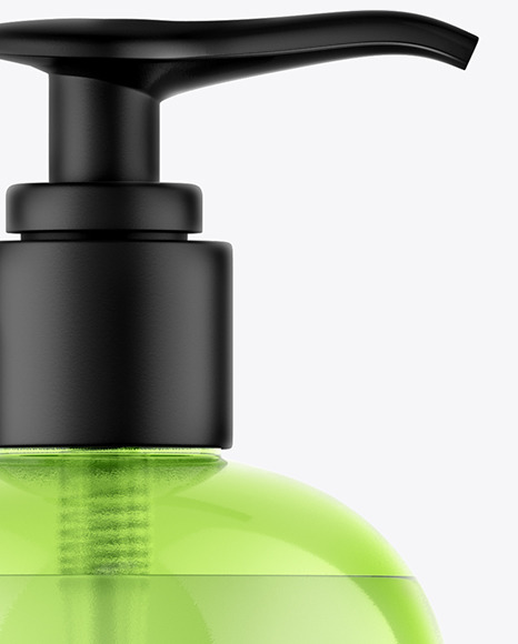 Shower Gel Bottle with Pump Mockup