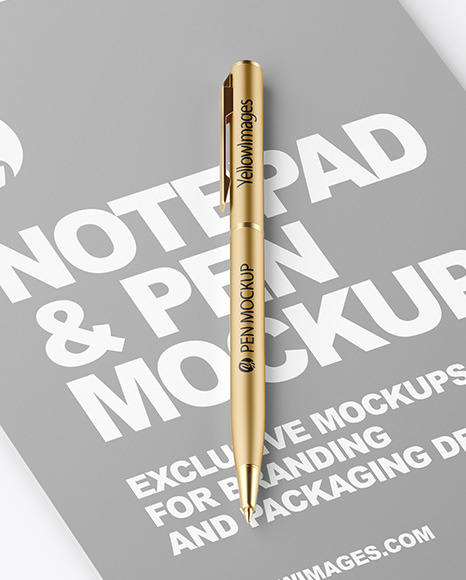 Notepad & Pen Mockup