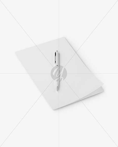 Notepad &amp; Pen Mockup