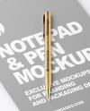 Notepad &amp; Pen Mockup