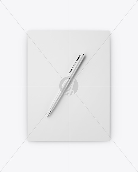 Notepad & Pen Mockup