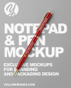 Notepad &amp; Pen Mockup