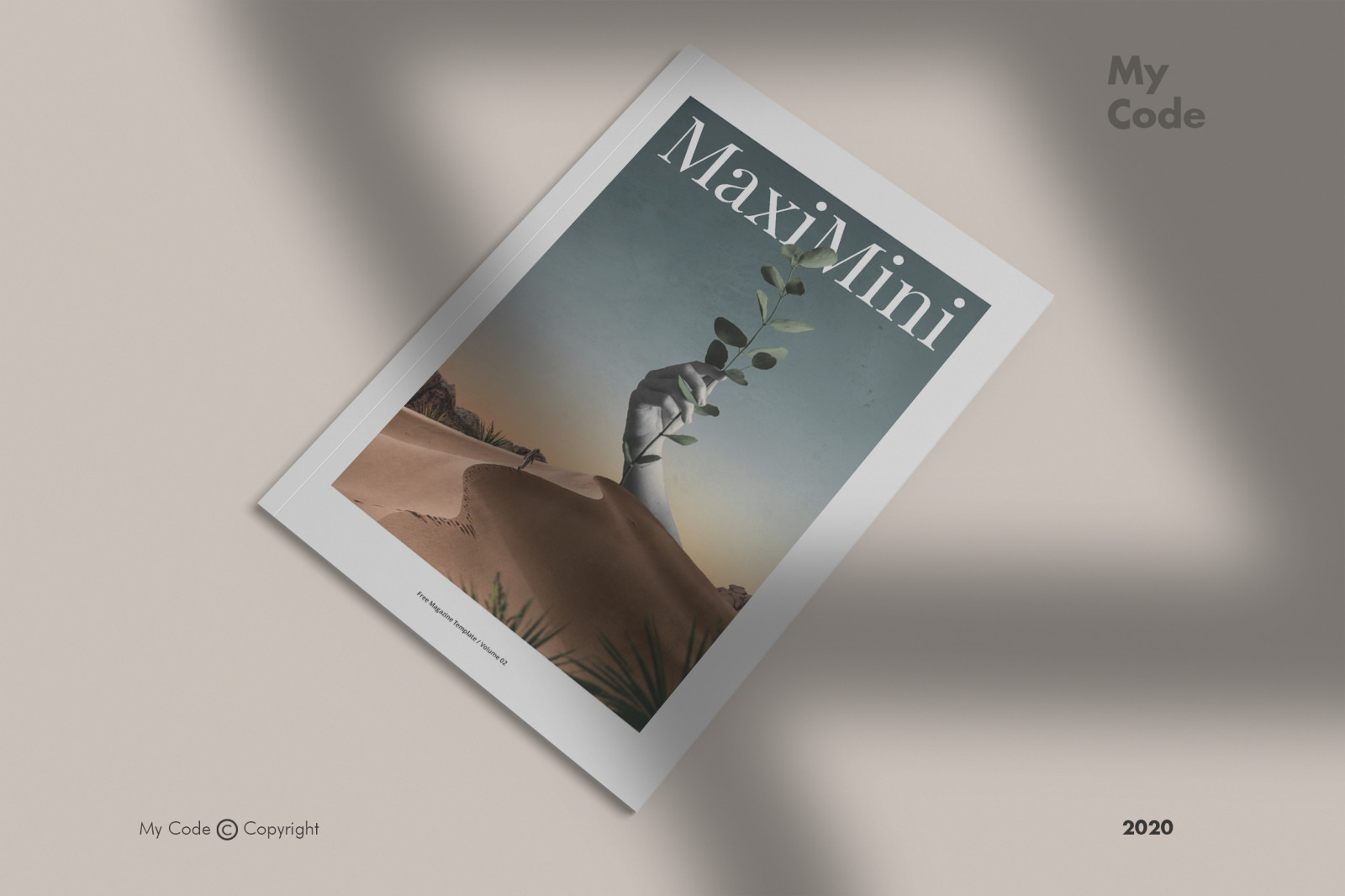Minimalist Magazine Mockup Minimalist Magazine Mockup
