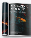 Glossy A4 Magazine Mockup