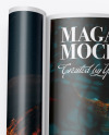 Glossy A4 Magazine Mockup