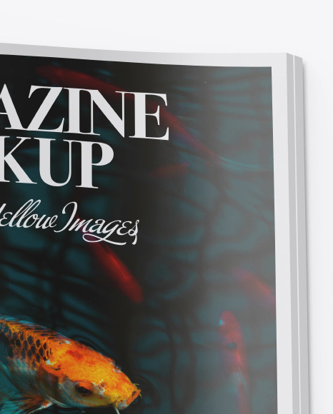 Glossy A4 Magazine Mockup