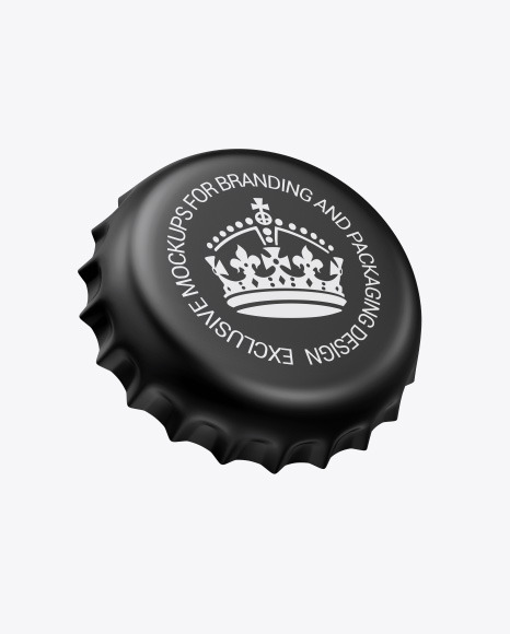 Matte Bottle Cap Mockup