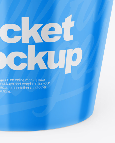 Glossy Bucket Mockup