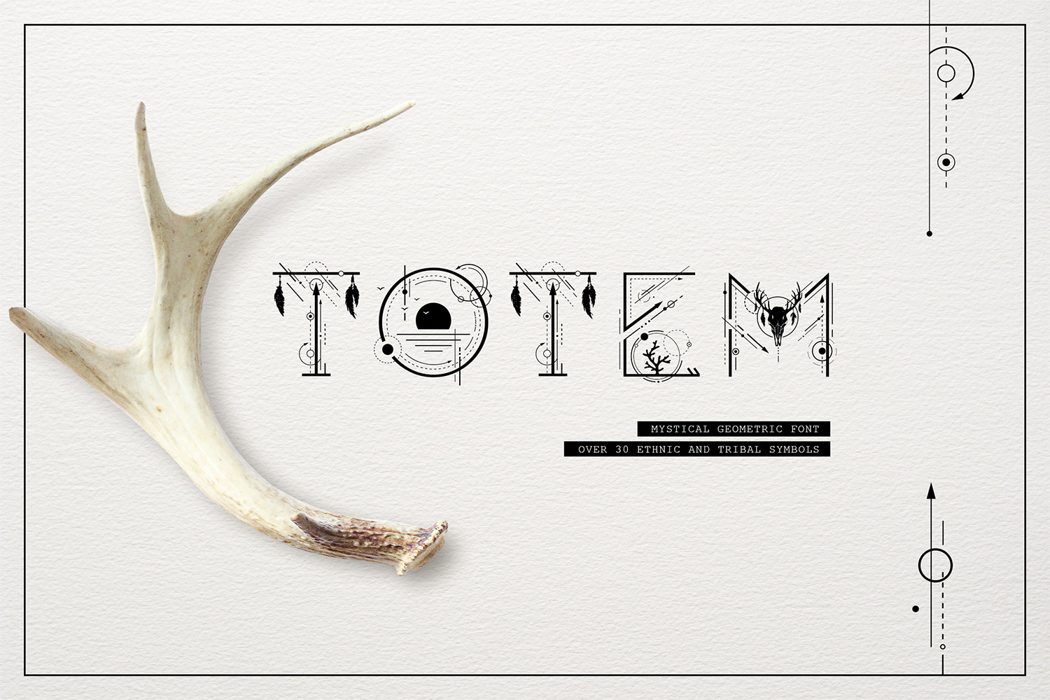 Totem – mystical geometric font