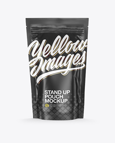 Glossy Stand Up Pouch Mockup