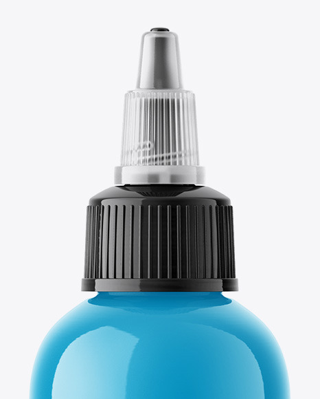 4 Oz Plastic Dropper Bottle Mockup