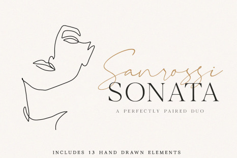 Sanrossi Sonata - Line drawing