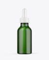 Frosted Green Glass Dropper Bottle Mockup Frosted Green Glass Dropper Bottle Mockup