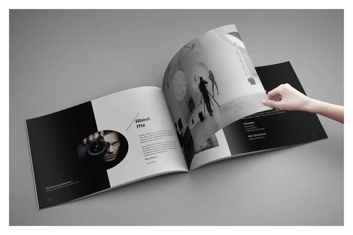 A5 Photography Portfolio Template