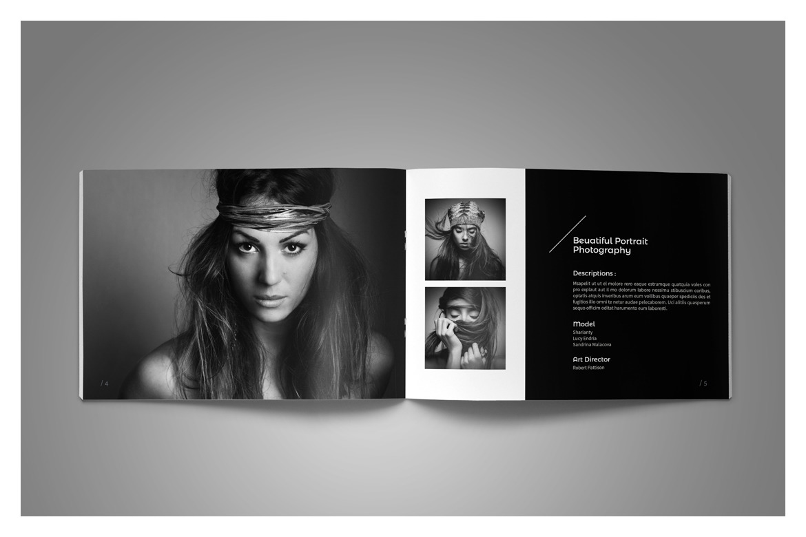 A5 Photography Portfolio Template