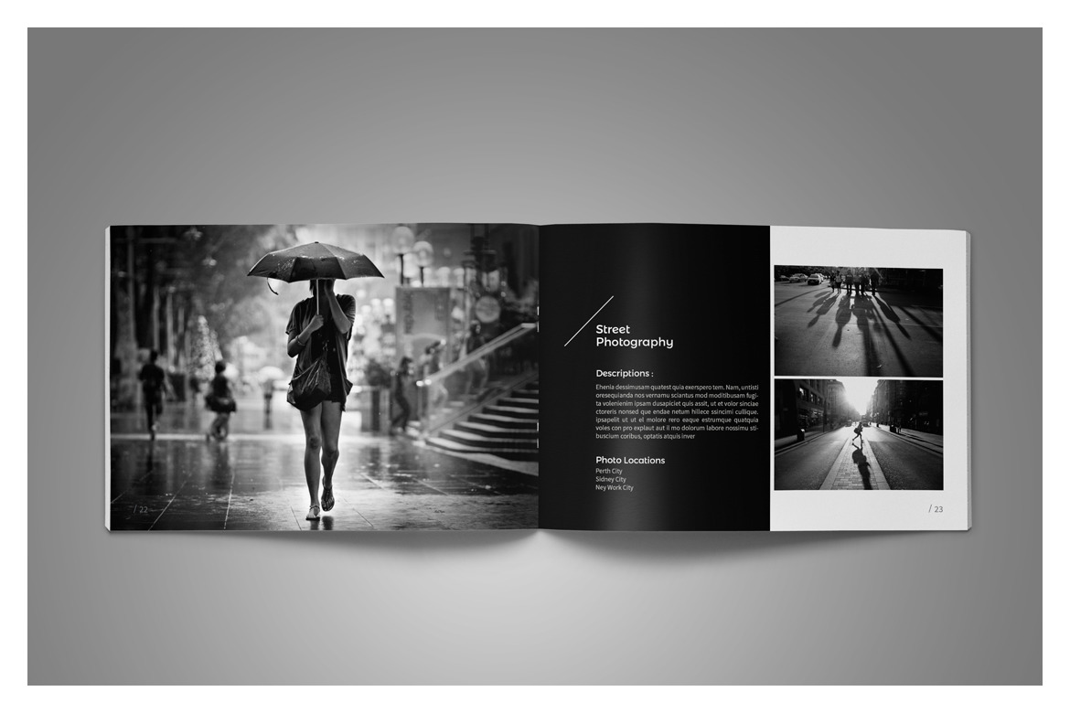 A5 Photography Portfolio Template