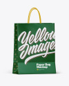 Textured Shopping Bag w/ Rope Handles Mockup