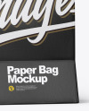 Textured Shopping Bag w/ Rope Handles Mockup