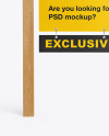 Wooden Real Estate Sign Mockup - Front View
