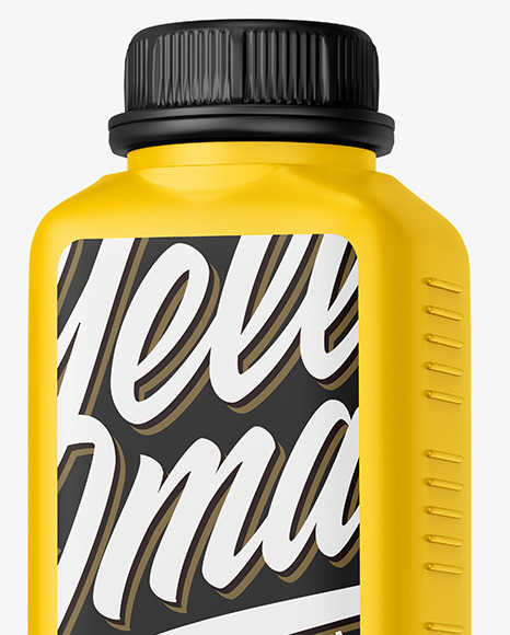 Matte Motor Oil Bottle Mockup