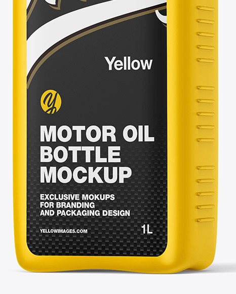 Matte Motor Oil Bottle Mockup