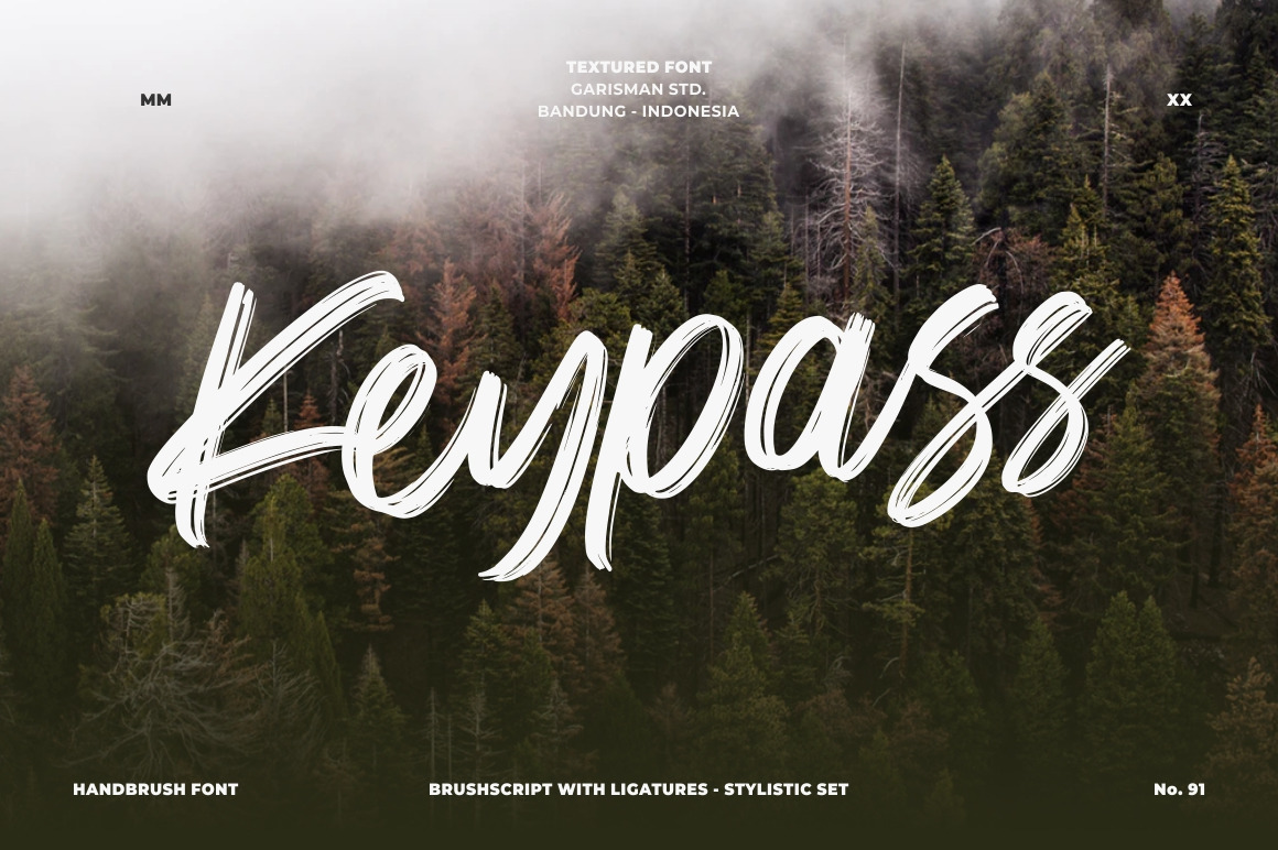 Keypass || Handbrush Font Keypass || Handbrush Font