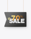 Matte Discount Sign Mockup