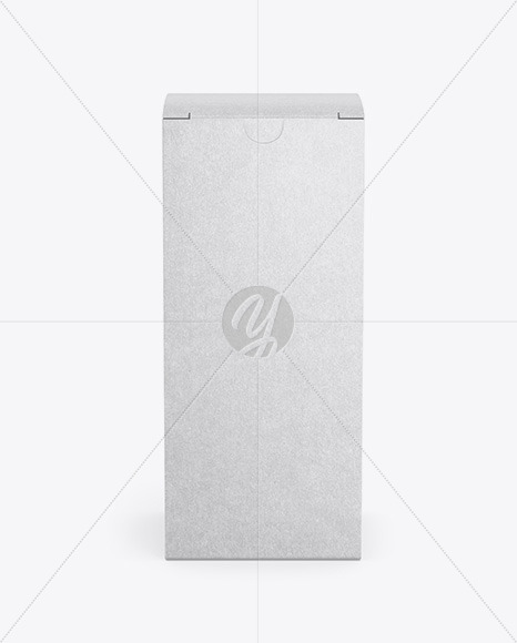 Kraft Paper Box Mockup - Front View