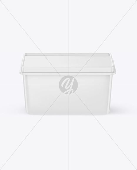 Glossy Plastic Container Mockup