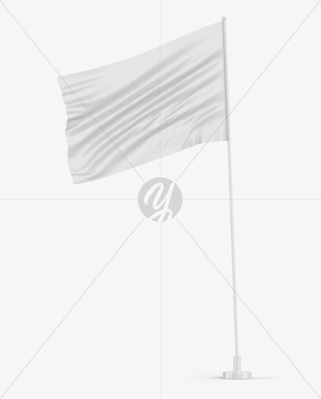 Glossy Flag Mockup