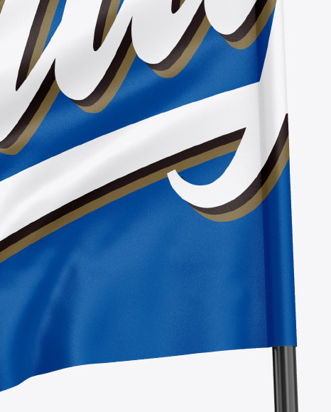 Glossy Flag Mockup