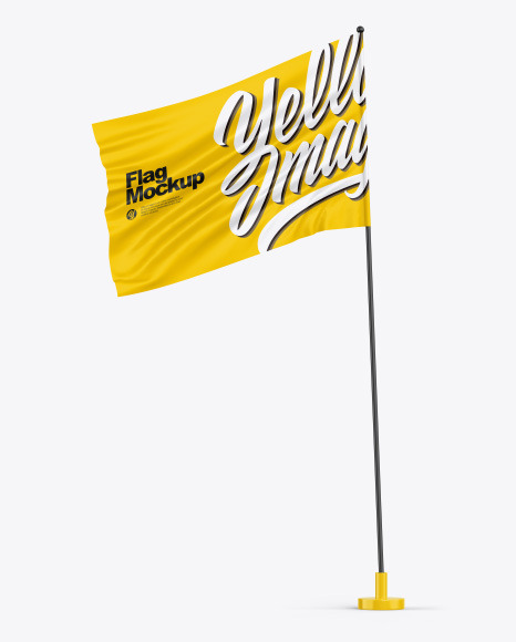 Glossy Flag Mockup