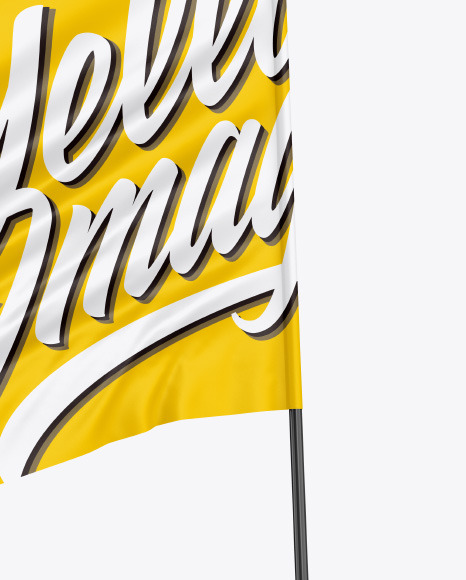 Glossy Flag Mockup