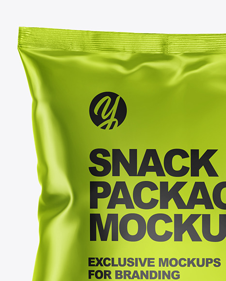 Metallic Snack Package Mockup