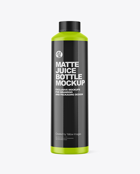 Matte Juice Bottle Mockup