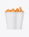 Matte Bucket With Chicken Mockup