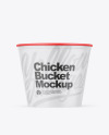 Matte Bucket With Chicken Mockup