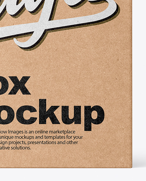 Kraft Box Mockup