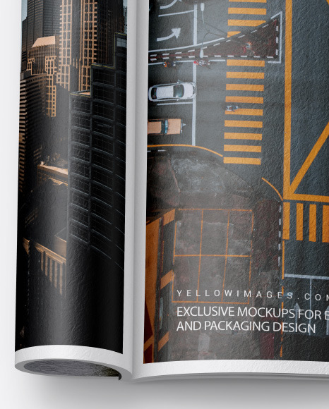 Textured A4 Magazine Mockup