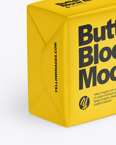 Matte Butter Block Mockup