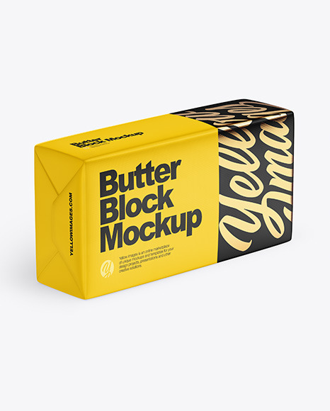 Matte Butter Block Mockup