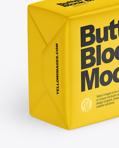 Matte Butter Block Mockup