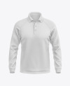 Men's Long Sleeve Polo Raglan Mockup