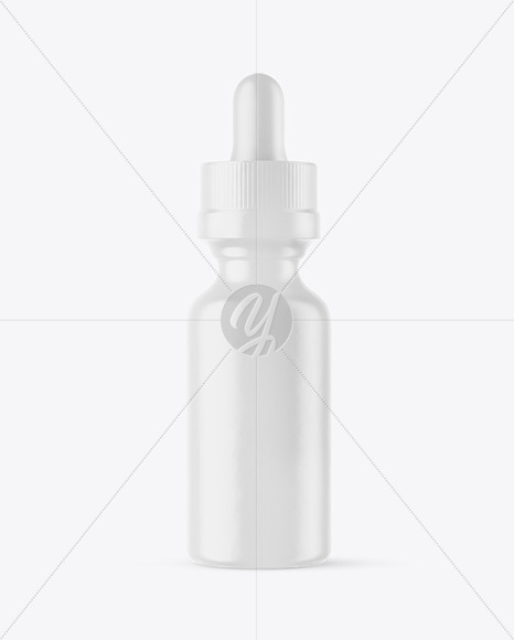 Matte Dropper Bottle W/ Shrink Sleeve Mockup