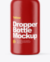 Matte Dropper Bottle W/ Shrink Sleeve Mockup