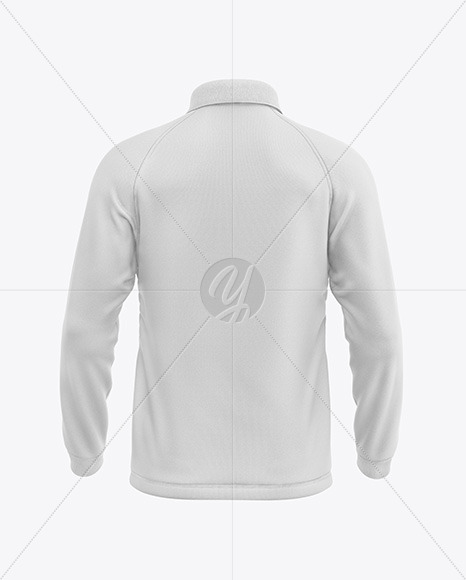 Men's Long Sleeve Polo Raglan Mockup