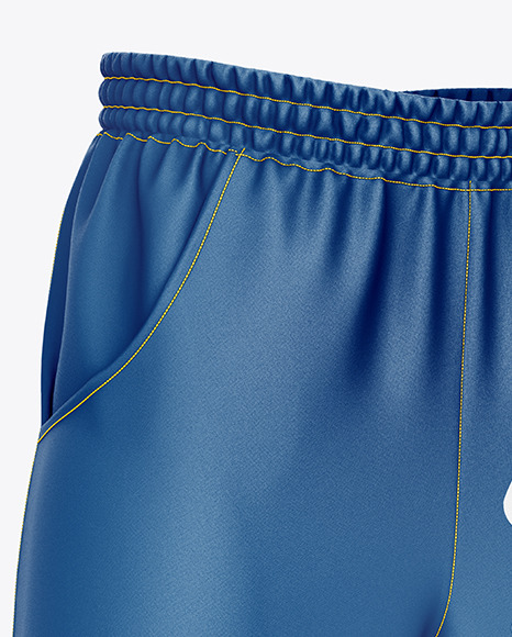 Compression Shorts Mockup – Front Half Side View