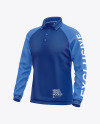 Men's Long Sleeve Polo Raglan Mockup