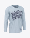 Melange Men's Long Sleeve T-Shirt Mockup