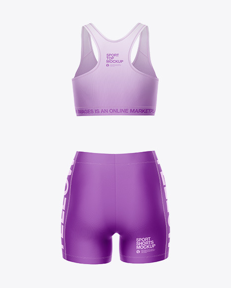 Women's Sport Kit Mockup - Back View